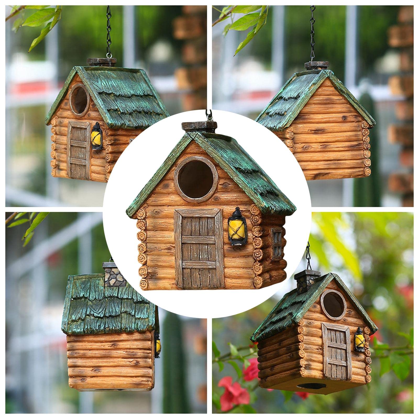 Birds House Shelter for Cardinal Bluebird Hummingbird House for Outdoor'-image-29