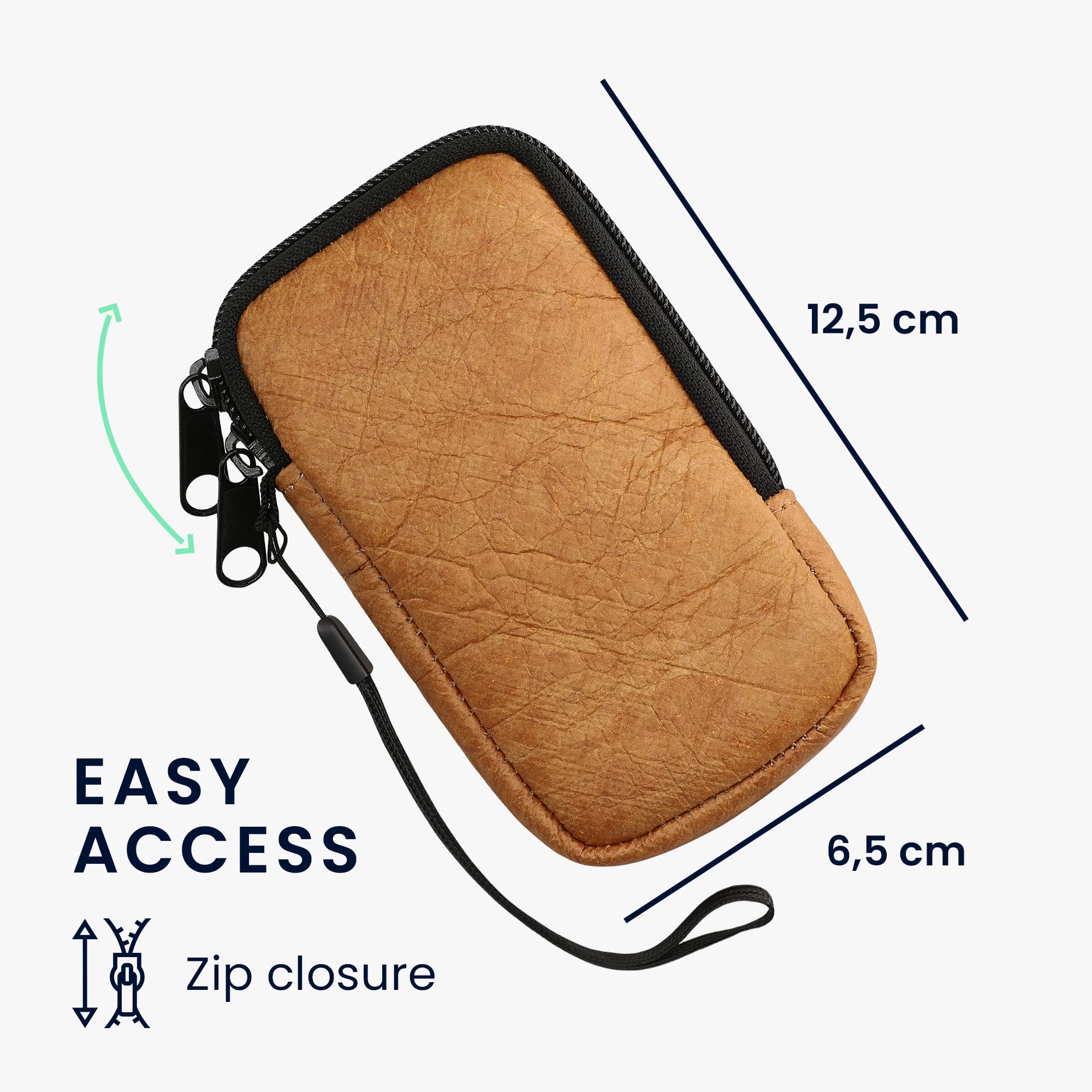 クッション ポーチ スマホポーチ 保護ケース 茶色 Amazon | kwmobile クッション ポーチ XS - 3,5/4