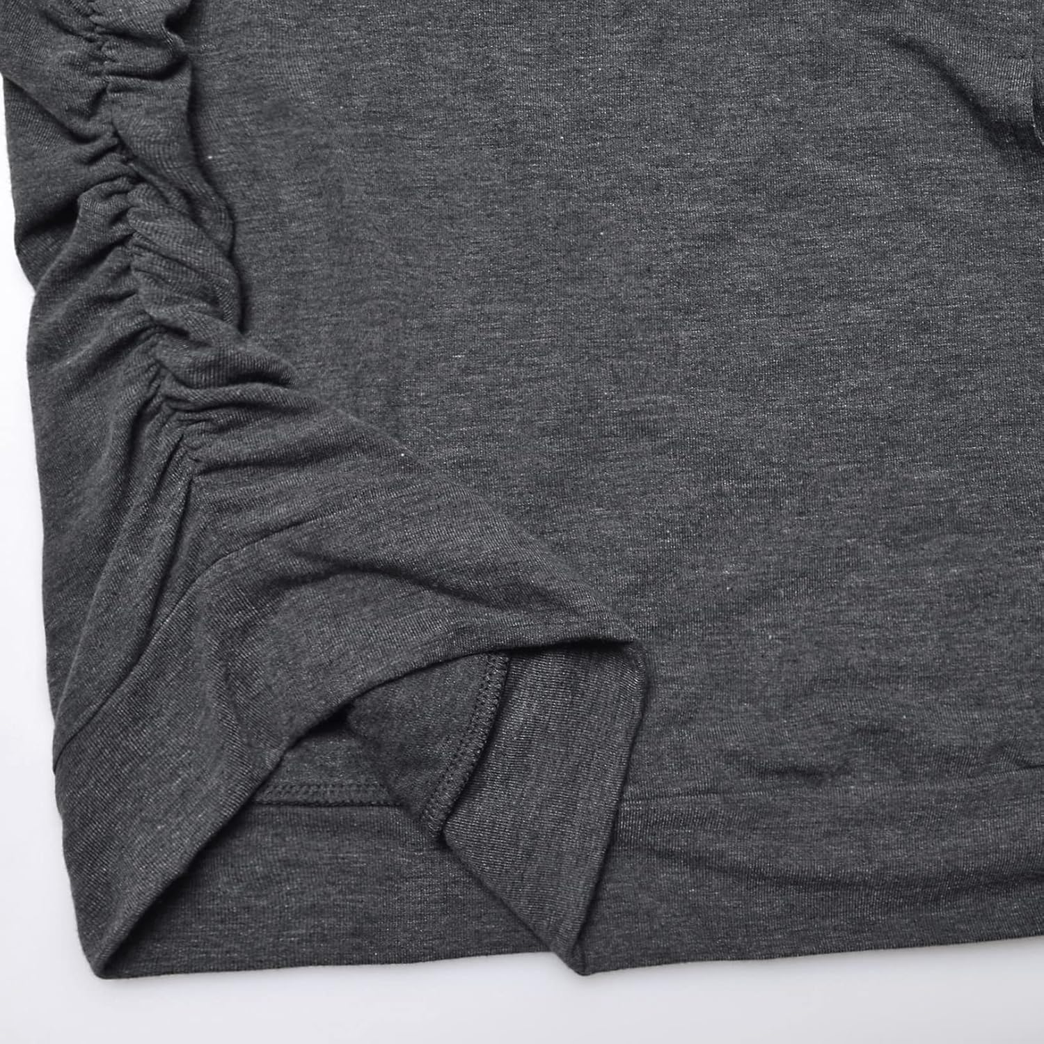 DEBELLY Maternity Shirt with Pocket Women's Lapel Top Casual Pregnancy Long Sleeve Zipper Hoodie - Image 7