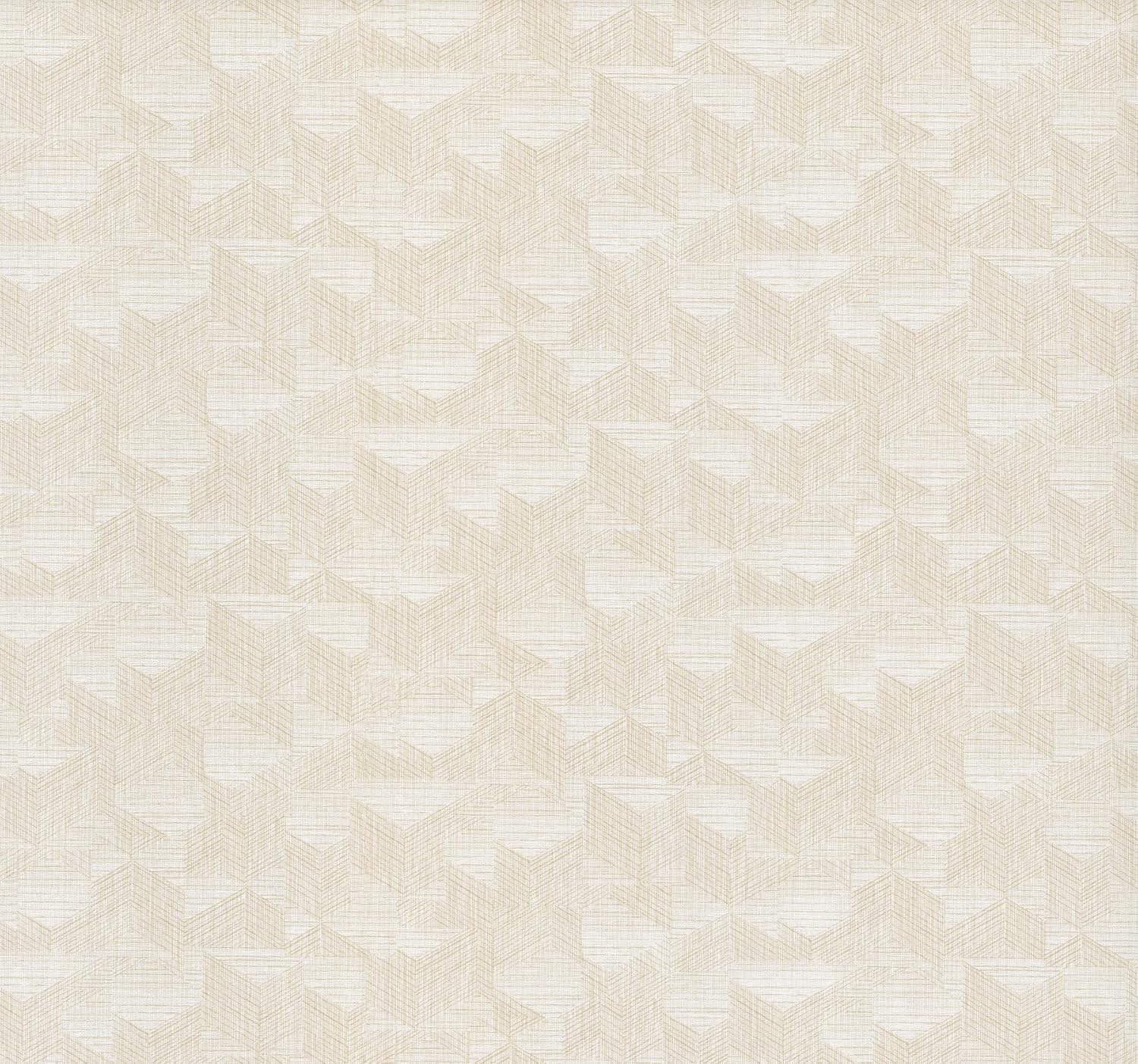 Brewster Home Fashions Naila Ivory Geo Weave Wallpaper, 4181-4751
