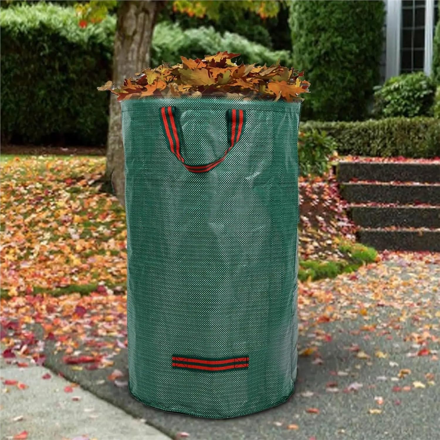 Garden Waste Bags Reusable Yard Debris Large 132 Gallon Heavy Duty Grass Containers With Reinforced Handles
