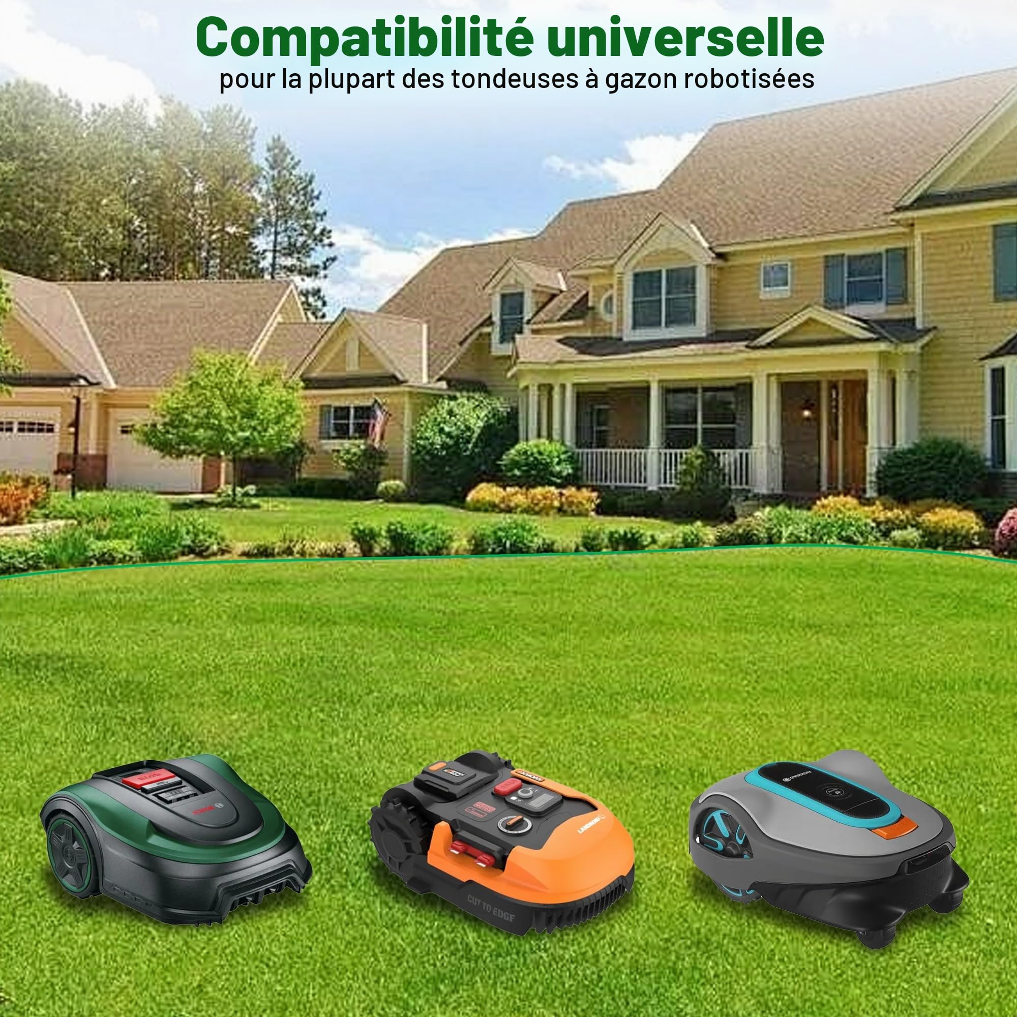 DazSpirit 100M Universel Cable Robot Tondeuse | Accessoire de Fil Périphérique pour Tondeuse Gazon Compatible avec Gardena Bosch Husqvarna Worx Honda Robomow etc