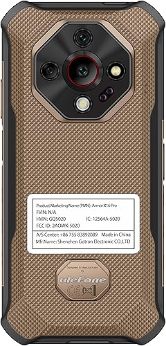 Miniatura 8 de Ulefone Armor X16 - Teléfono inteligente resistente, sistema operativo Android 15, 10360mAh33W, 12+128GB2TB, 48MP+20MP+2MP+cámara de 16MP, 6.56