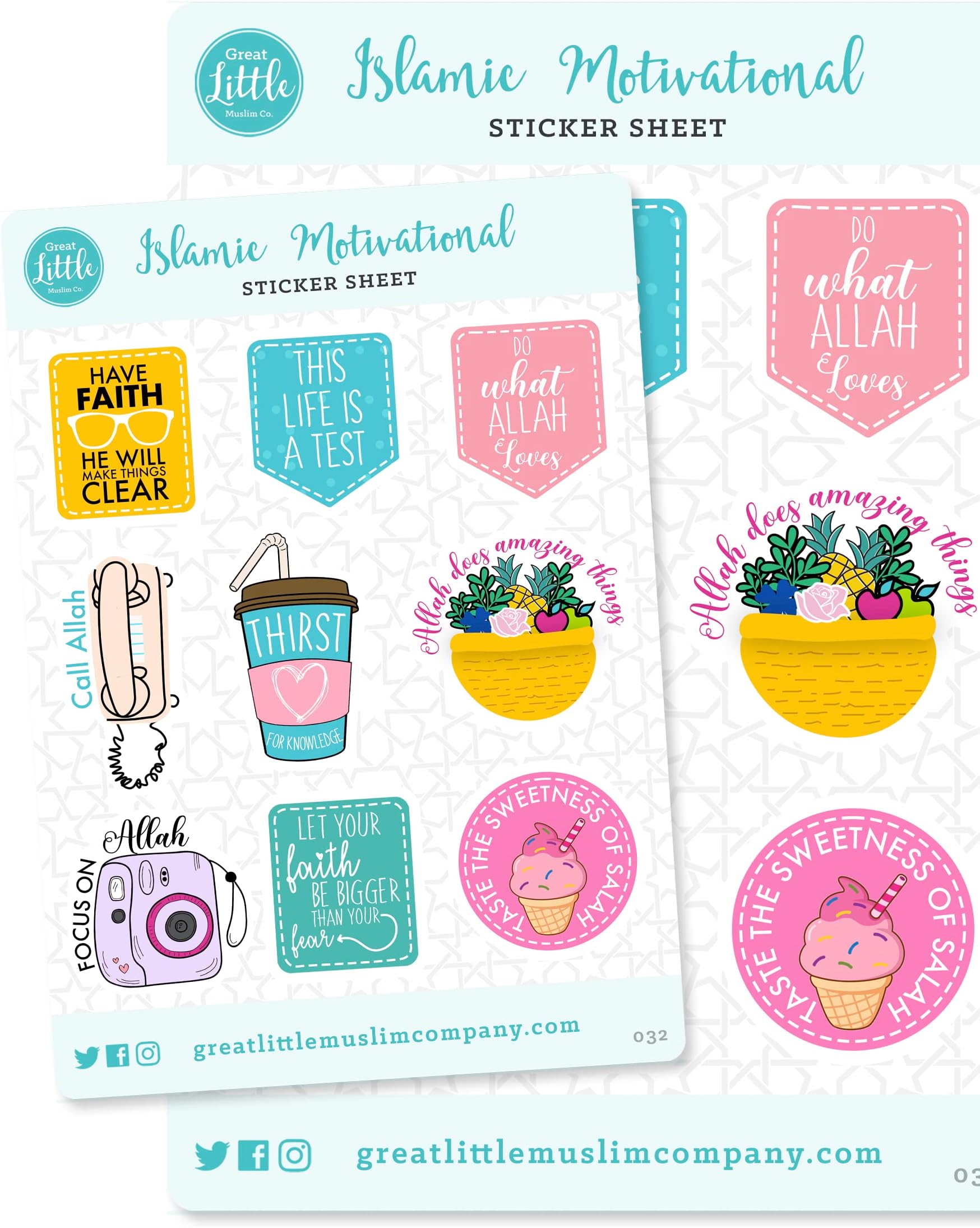 Motivational Islamic Stickers