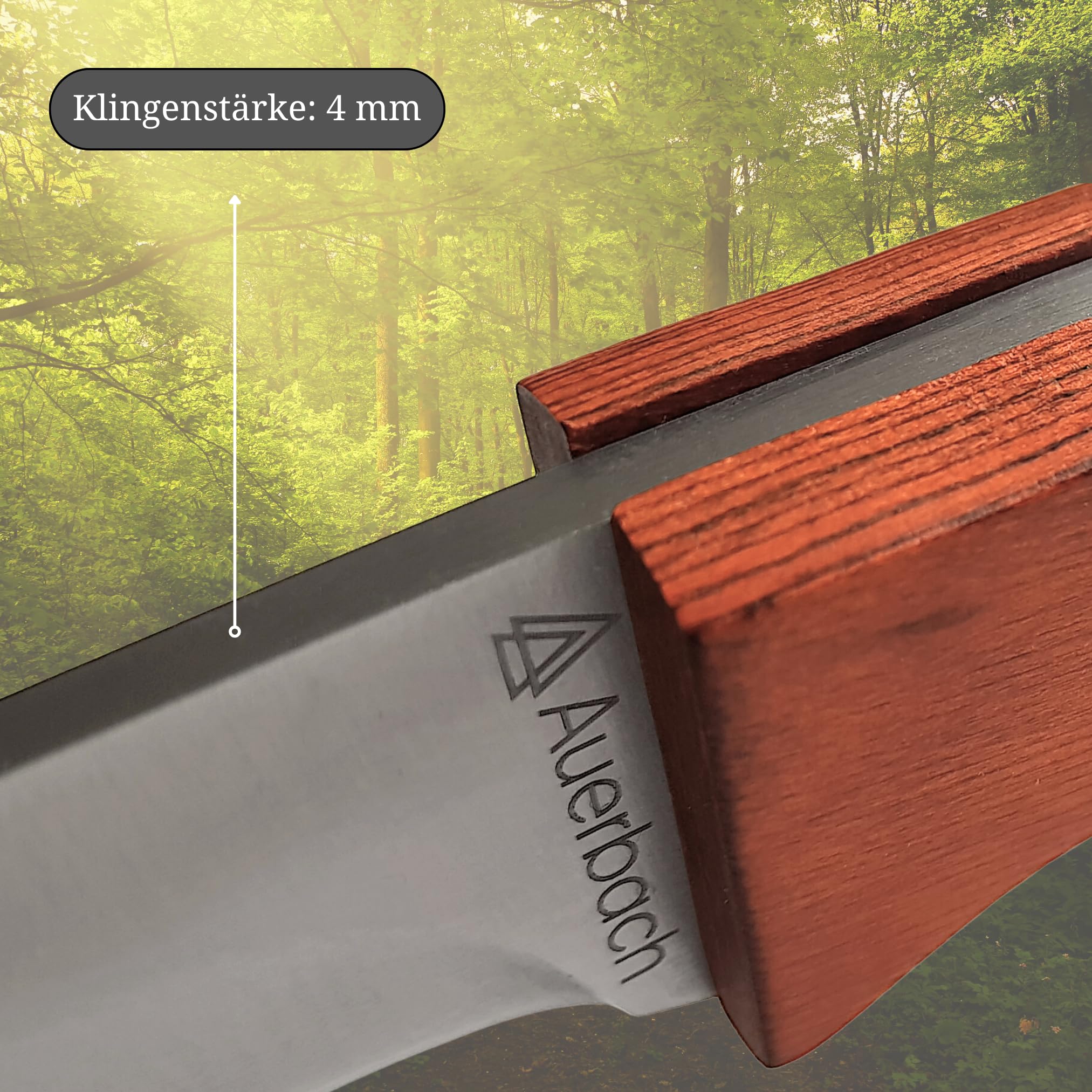 Auerbach Kukri Bruno | Full Tang Machete | Outdoor Messer | Survival Messer | Bushcraft Messer