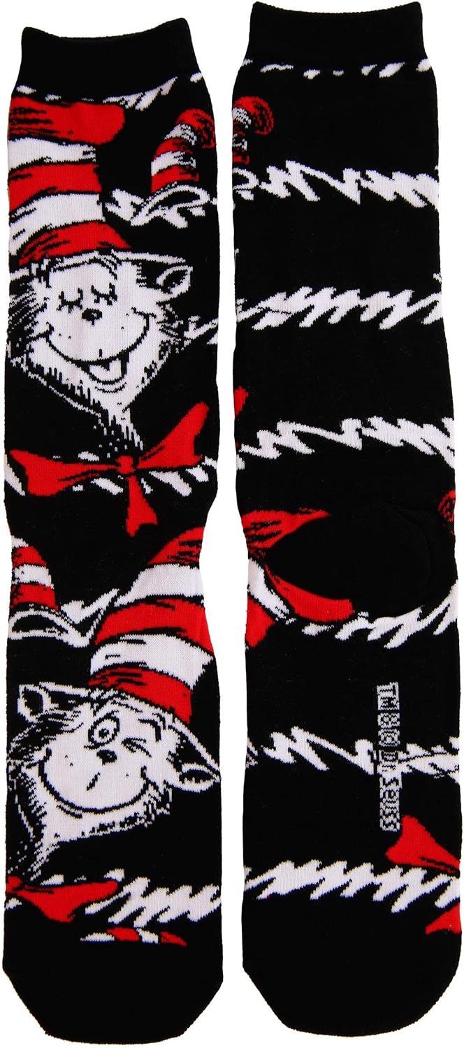 Dr. Seuss Crew Sock Set for Adults 3 Pack Assorted