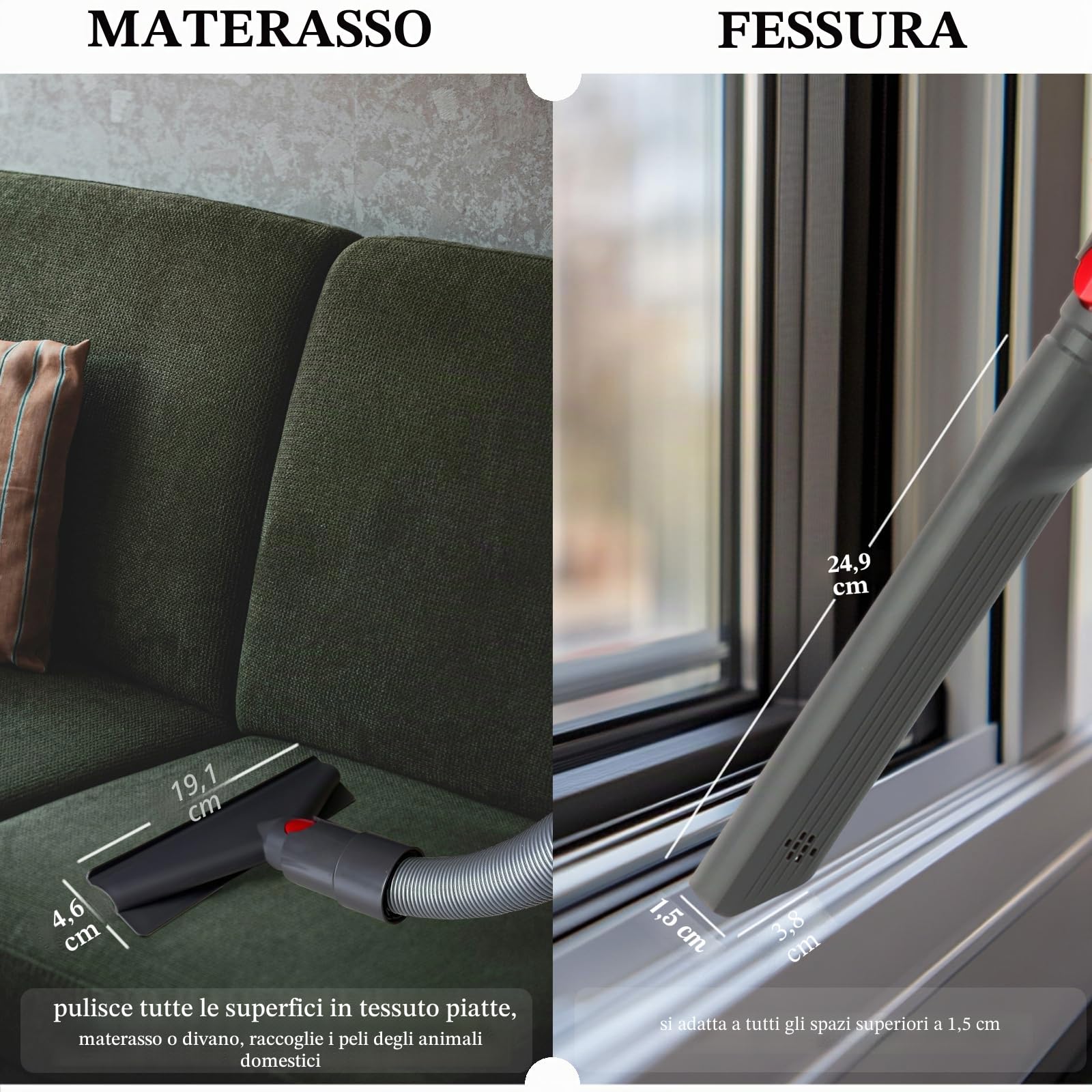 Fullclean Kit di fissaggio per aspirapolvere Dyson Gen 5 V15 V12 V11 V10 V7 V8 Absolute Detect Cyclone Fluffy Mattress Outsize Accessori Bundle Spazzola di Ricambio Strumenti