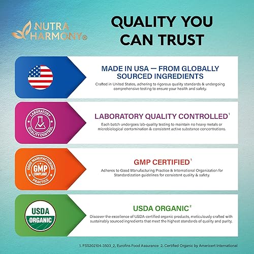 Vista 8 de Lions Mane Liquid - Suplemento orgánico de melena de león certificado por USDA, apoyo cerebral, energía, memoria y enfoque, extracto de hongo