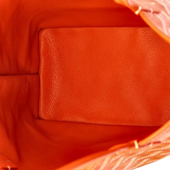 Pre-Loved Anjou Reversible Tote Coated Canvas Mini, Orange