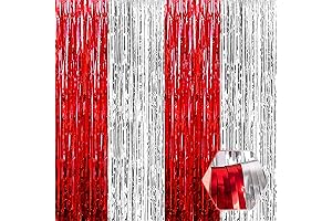 3 Pack Red and Silver Prom Decorations 2024