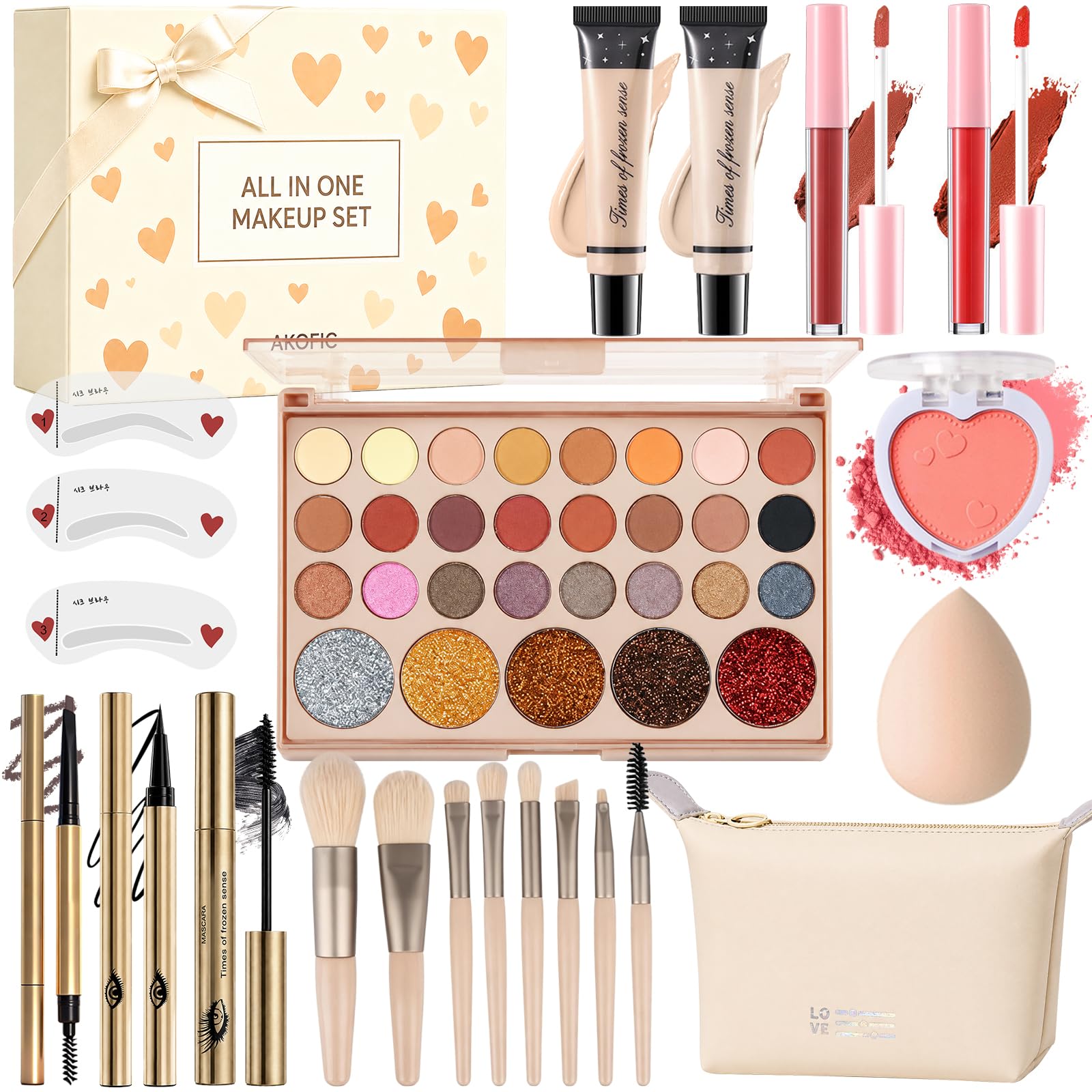 Makeup Kit for Women Full Kit, Makeup Gift Set for Teen Girls Beginners