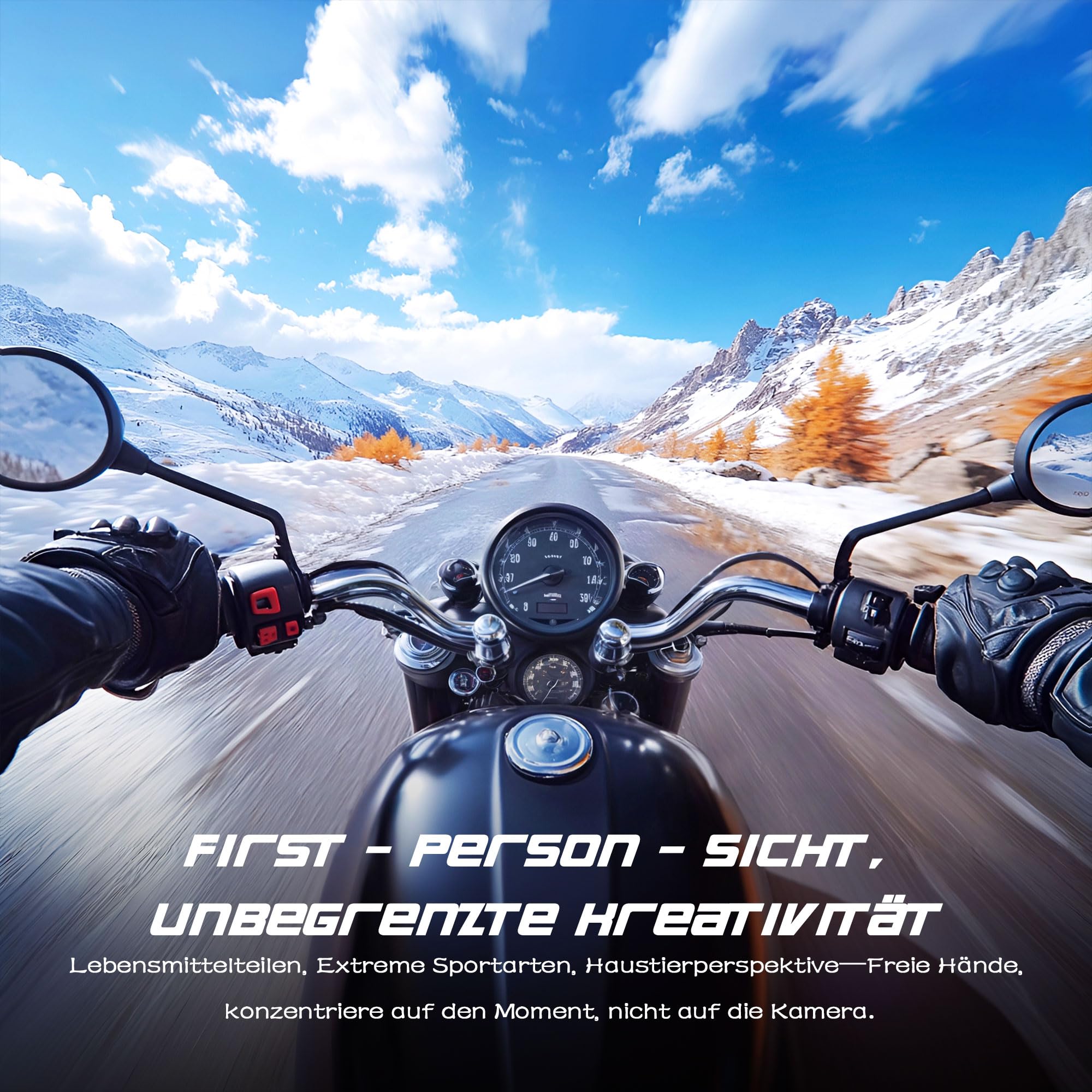 Mini Action Cam WIFI,1080P Unterwasserkamera Wasserdicht bis 30M,Freihand-POVs,Überall Anbringbar,360° Helmkamera Motorrad Fahrrad Bodycam Körperkamera,Mini Kamera,Multifunctional Accessories