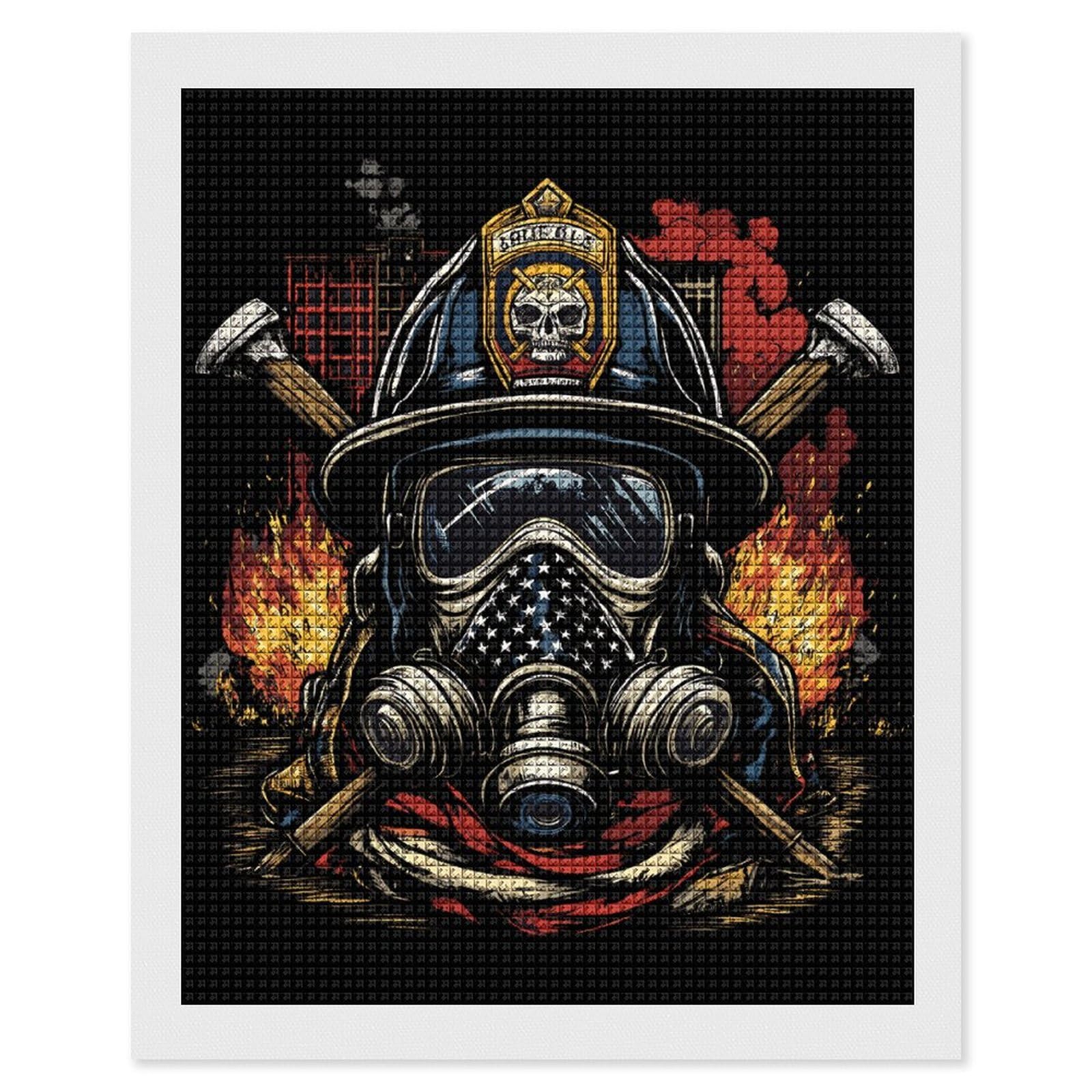 Amazon.com: Firefighter Fireman Diamond Painting Art Kits Square