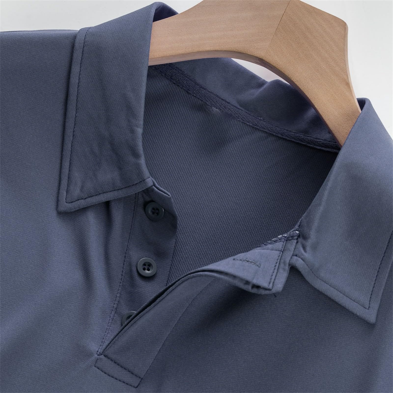 Polo Chemise Homme Lin Manches Courtes Ete Décontracté Tee Shirt Style Vacances à Cuba avec Bouton Chemise Col V Hommes Uni Chemisette de Vacances et Plage Fitness Tshirt