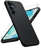 for Samsung Galaxy A16-5G Case&colon; Dual Layer Protective Heavy Duty Cell Phone Cover with Non Slip Textured Back - Shockproof Rugged Military Grade Drop Protection Bumper Tough Black