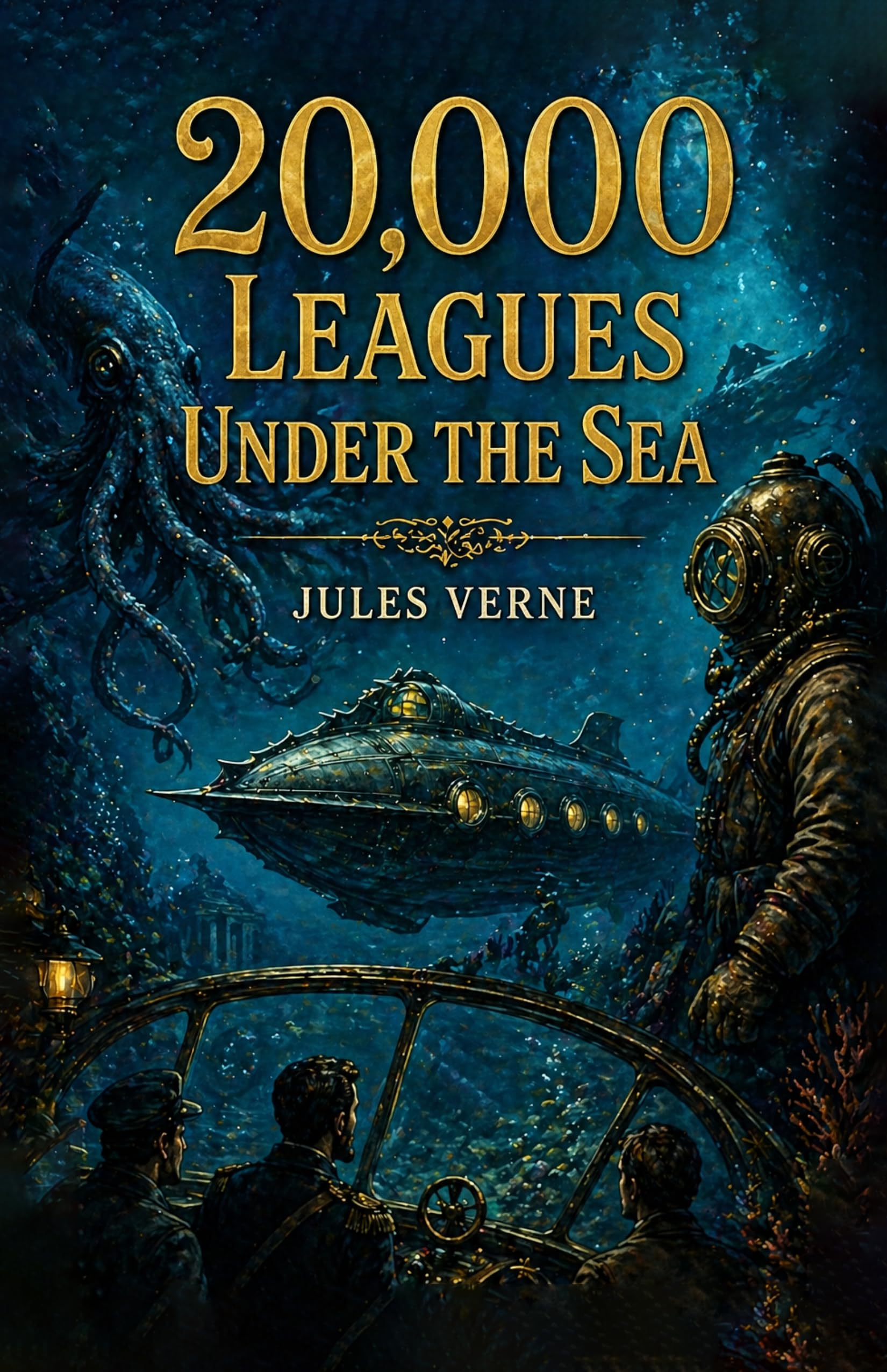 Twenty Thousand Leagues Under the Sea: Classic Science Fiction Adventure Novel