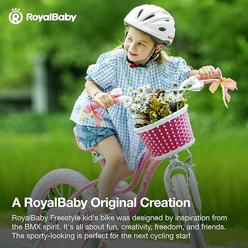 Miniatura 2 de Royalbaby Stargirl - Bicicleta infantil para niñas de 12, 14, 16, 18, 20 pulgadas, con cesta para edades de 3 a 12 años