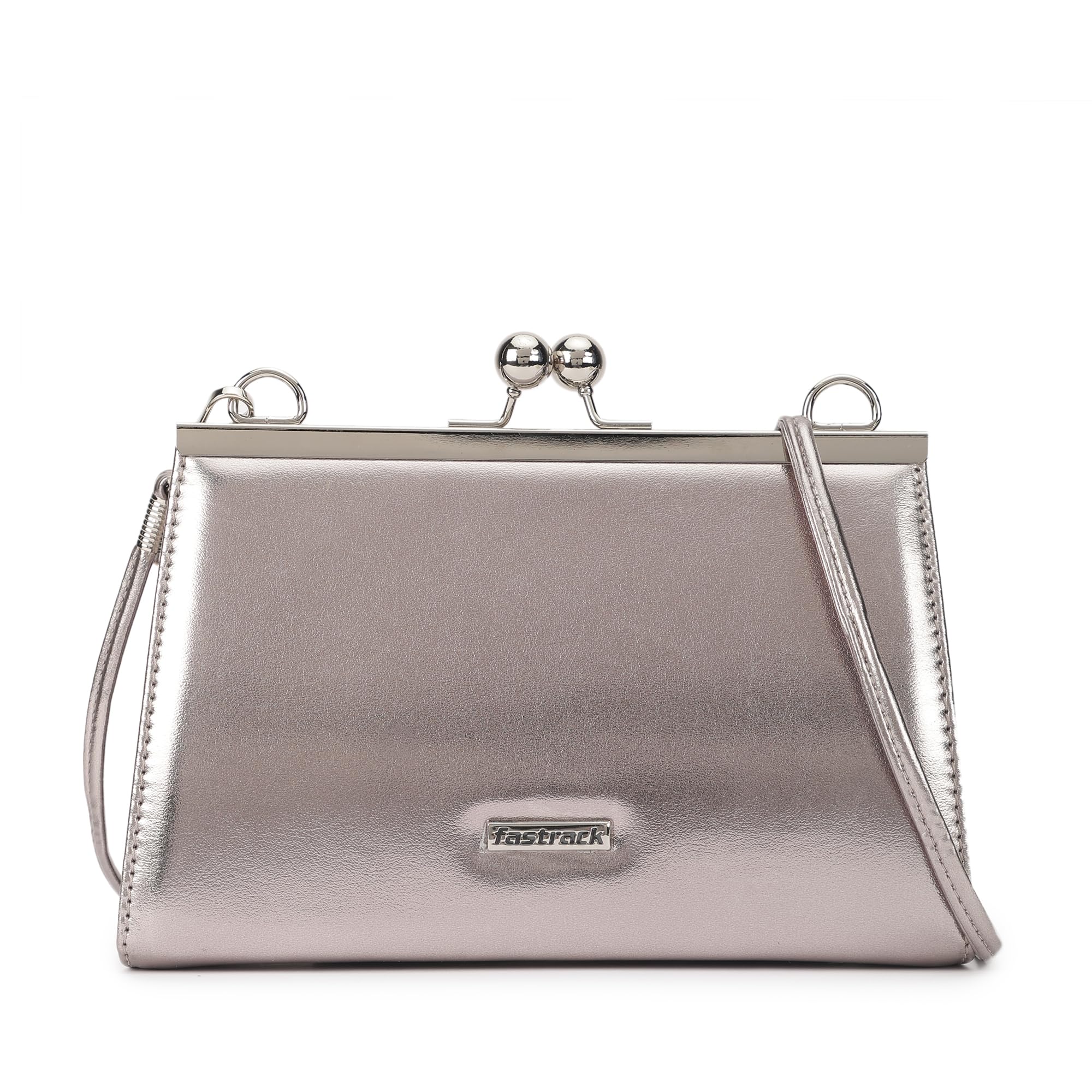 Fastrack Western Party Clutch For Womens, Ladies And Girls | Comes With Detachable Chain Strap |Made Up Of Semi Pu Leather,Standard,Silver (B0D9BKYGCM) Amazon Price History, Amazon Price Tracker