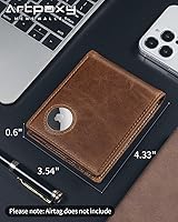 Vista 2 de Cartera con soporte AirTag, Marrón, Casual