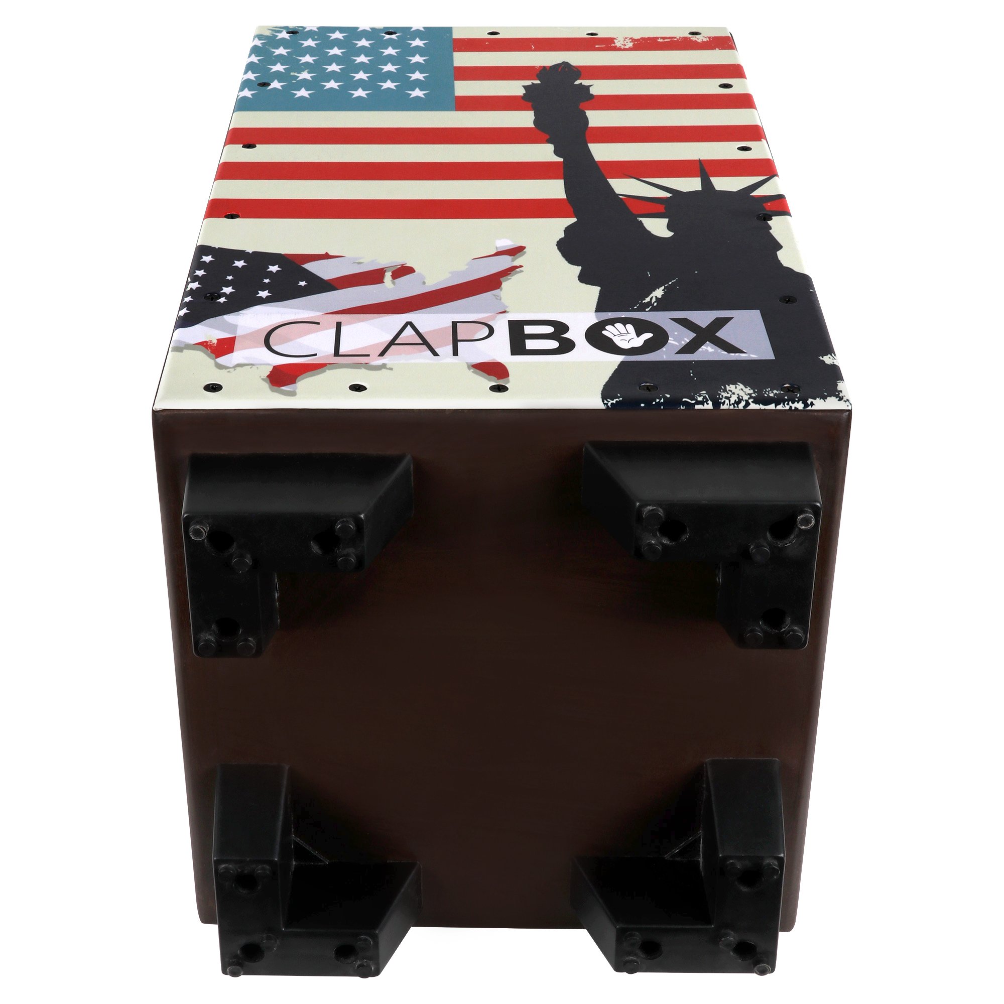 Clapbox Graphic Cajon -Brown, American Maple (H:50 W:30 L:30) - 3