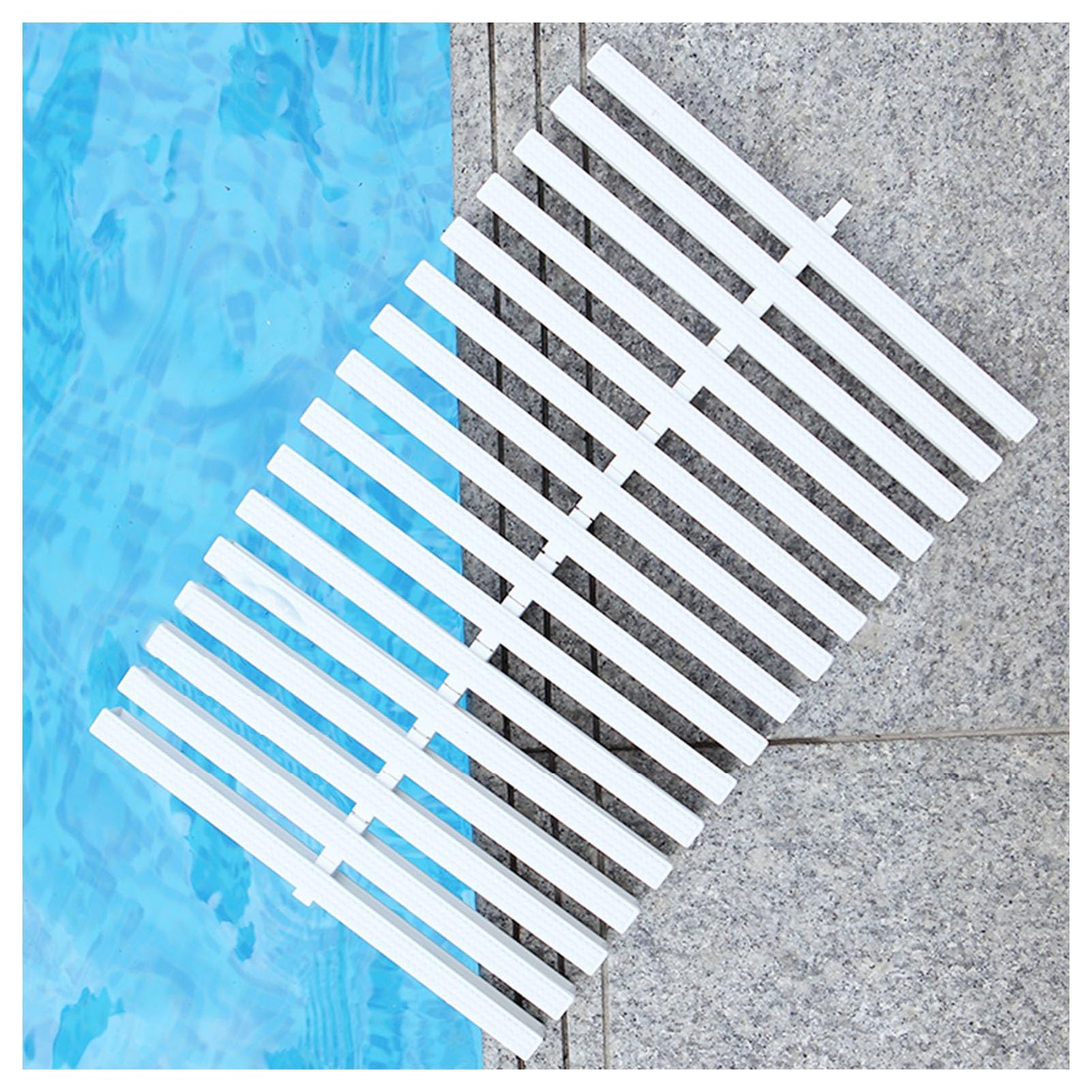 Swimming Pool Drain Overflow Grate - 90° Angle Channel Grate for Efficient Water Drainage, Durable Floor Drain Cover for Indoor & Outdoor Pools & Patios
