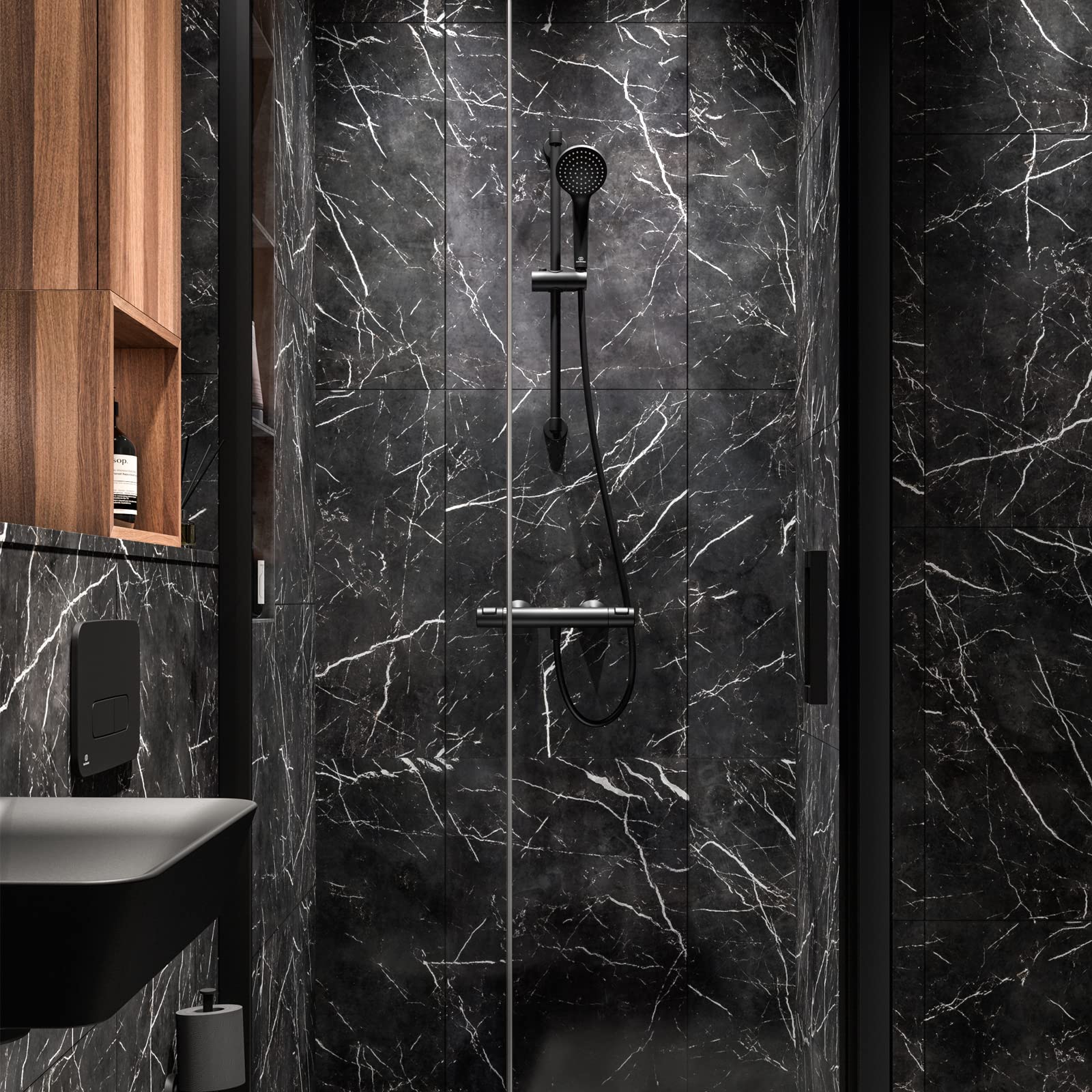 Ideal Standard - Idealrain Asta doccia, Nero Seta