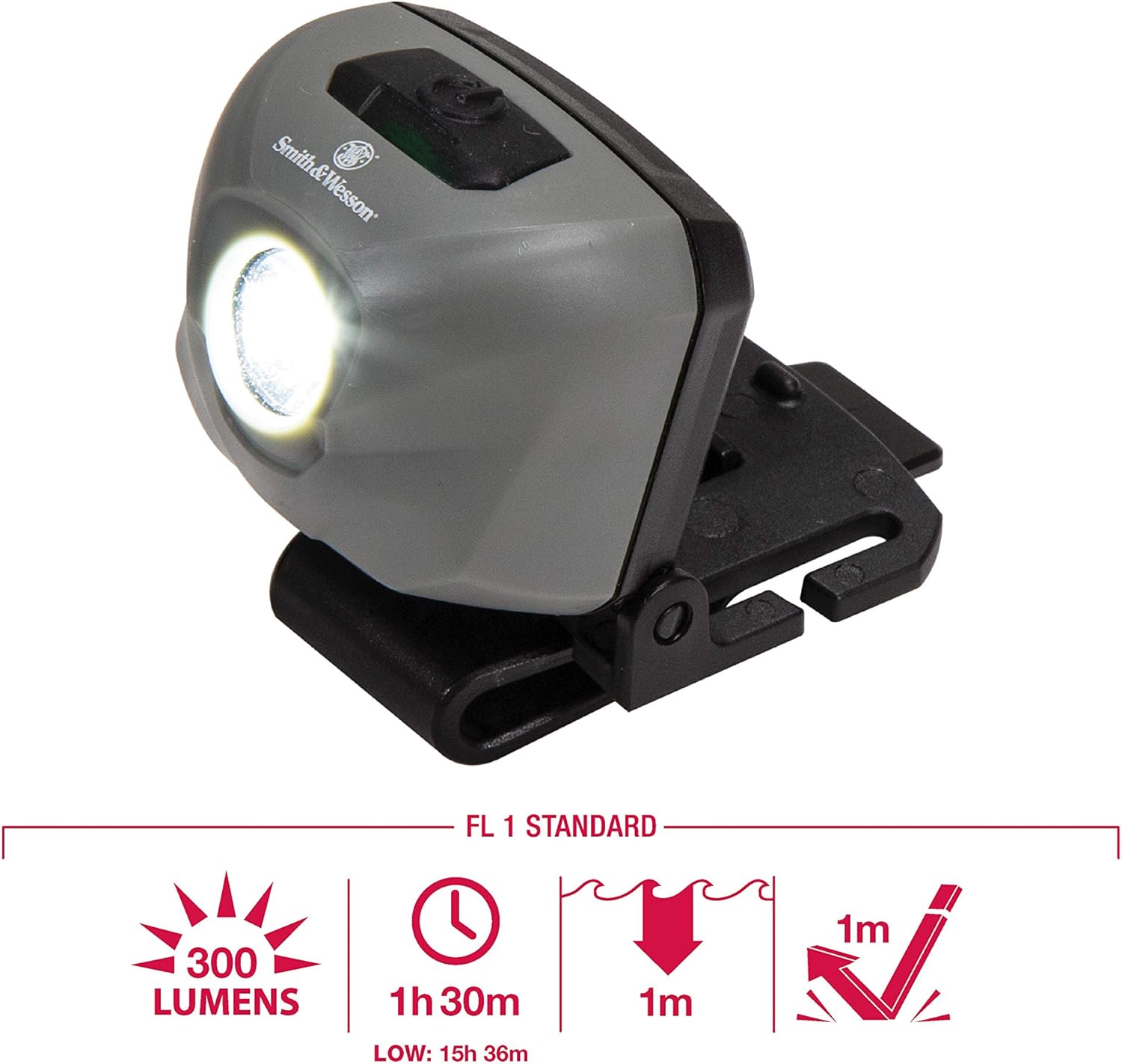 Smith & Wesson Night Guard Series Rechargeable, Waterproof Headlamps with Hat/Pocket Clips for Tracking, Survival, Hunting and Outdoor