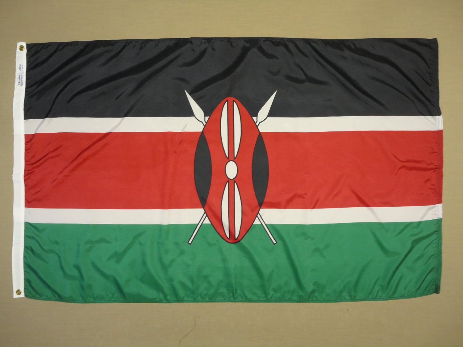 Annin Flagmakers Kenya Flag USA-Made to Official United Nations Design Specifications, 4 x 6 Feet (Model 194452)