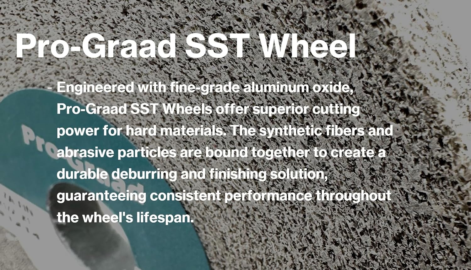 SST Deburring Wheel - 6" x 1" x 1" 7A Fine Grit – Aluminum Oxide – Excels on Titanium, Stainless & Tough Alloys, Deburring, Finishing and Polishing Wheel – Convolute - (1 Pack)