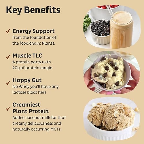 Miniatura 3 de KOS Polvo de proteínas orgánicas a base de plantas mezcla de proteínas veganas