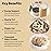 KOS Plant Based Protein Powder, Vanilla USDA Organic - Low Carb Pea Protein Blend, Vegan Superfood Rich in Vitamins & Minerals - Keto, Soy, Dairy Free - Meal Replacement for Women & Men - 10 Servings