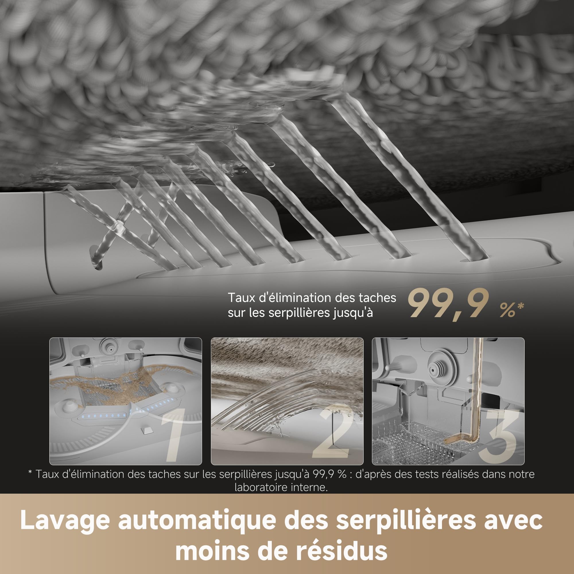 DREAME X50 Ultra Complete Robot Aspirateur Avec Station, 20000 Pa, 6 cm d'Escalade, 89 mm Fin, Brosse Latérale Extensible Et Serpillière, Nettoyage À 80°C, Brosse Double et Brosses Latérales Amovibles