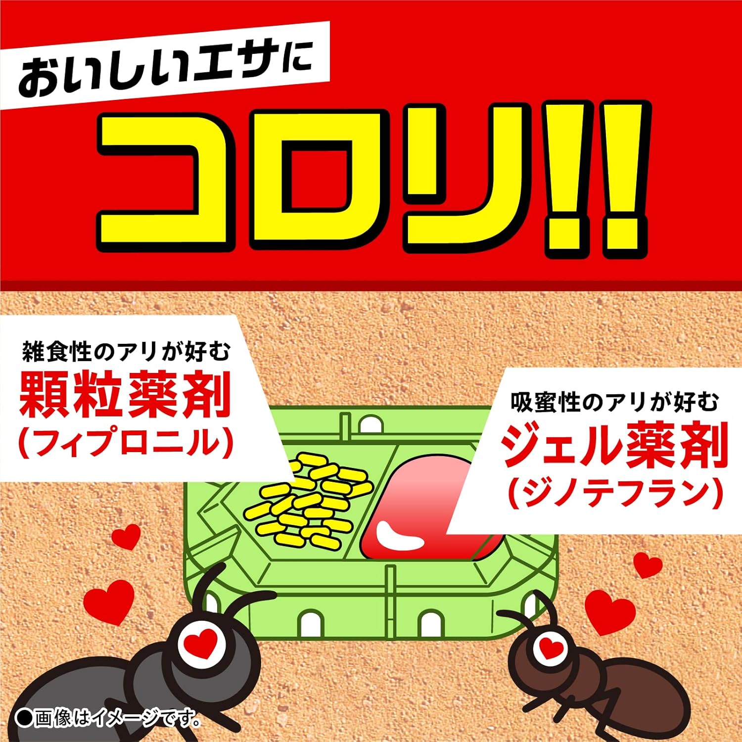 【セット買い】スーパーアリの巣コロリ [2.1gx2個入] +アリアースW 駆除+侵入防止効果 [300mL]