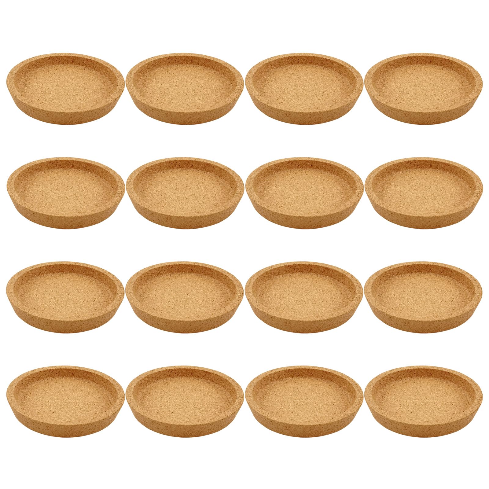 XuQiZZpp Cork Cup Coasters with Raised Lip Round Drink Holders for Drink Absorbent, Coffee Table, Dining Table, Offices Desk