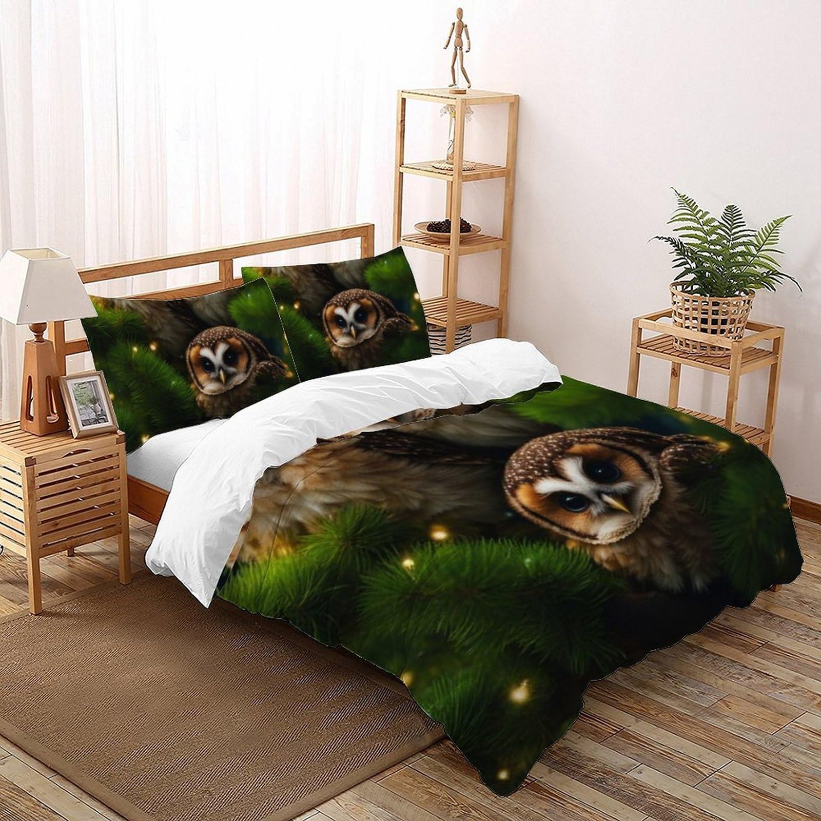 Housse de couette lit simple 3D grand format 220x240 avec taies oreiller