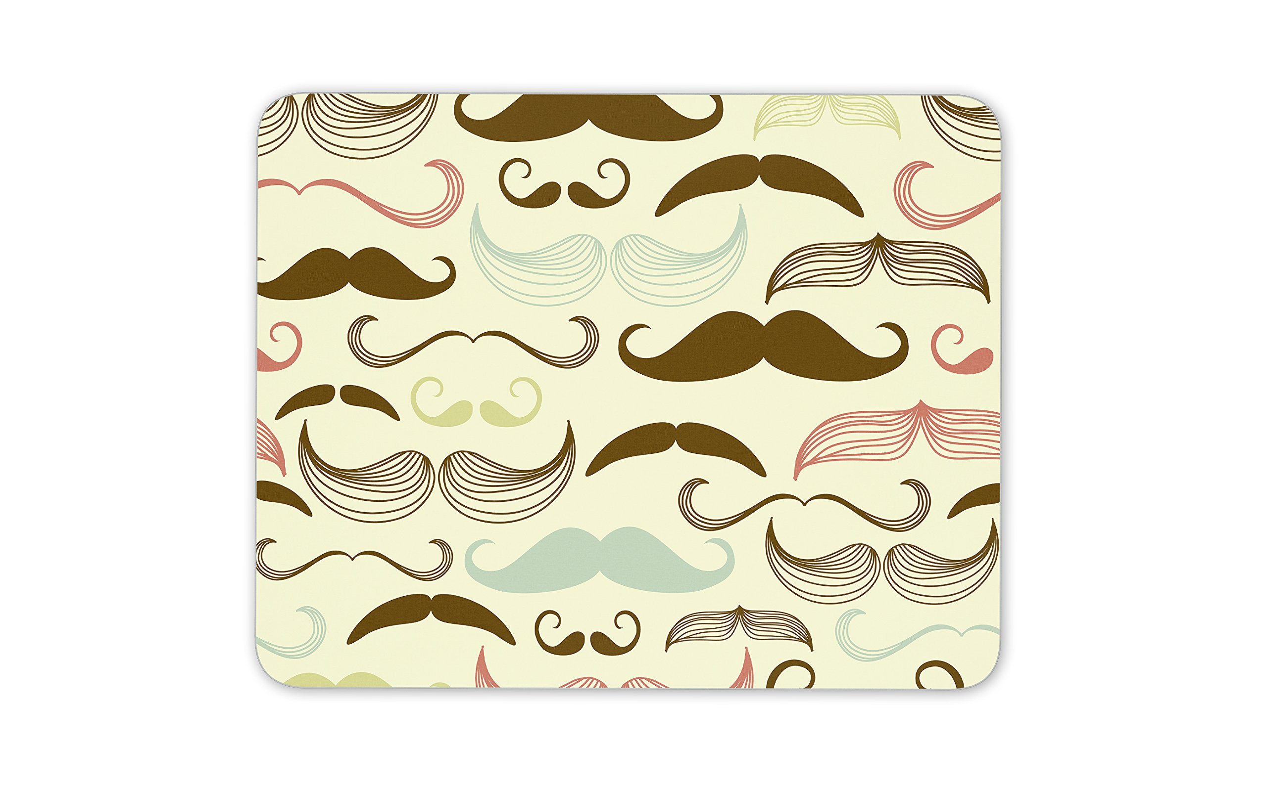 Funny Moustache Mouse Mat Pad - Dad Brother Barber Beard Computer #13096