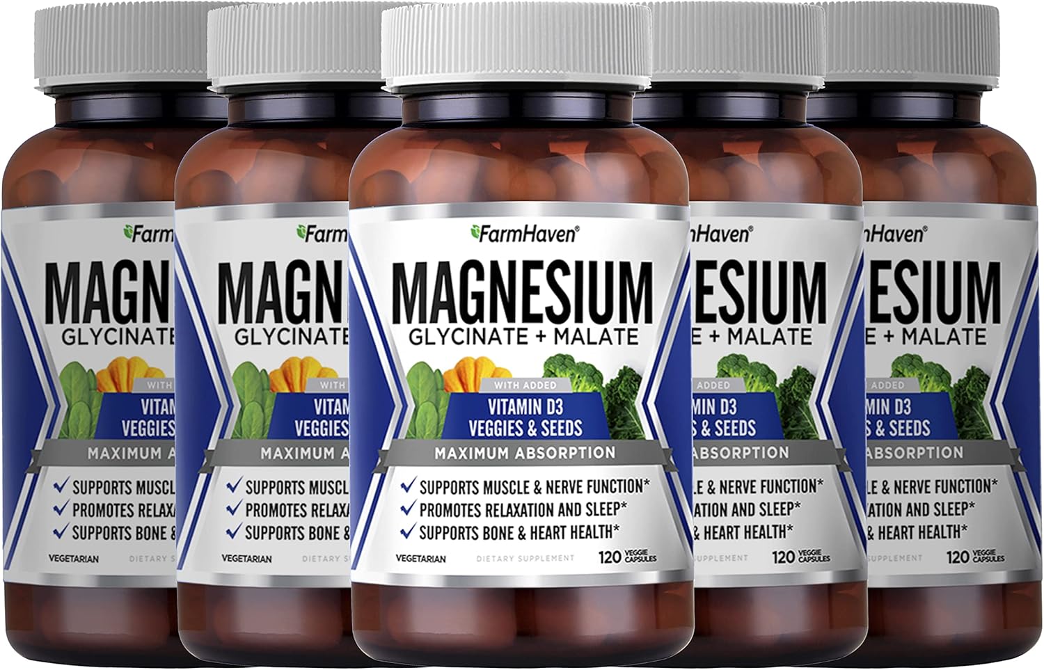 FarmHaven Magnesium Glycinate & Malate Complex w/ Vitamin