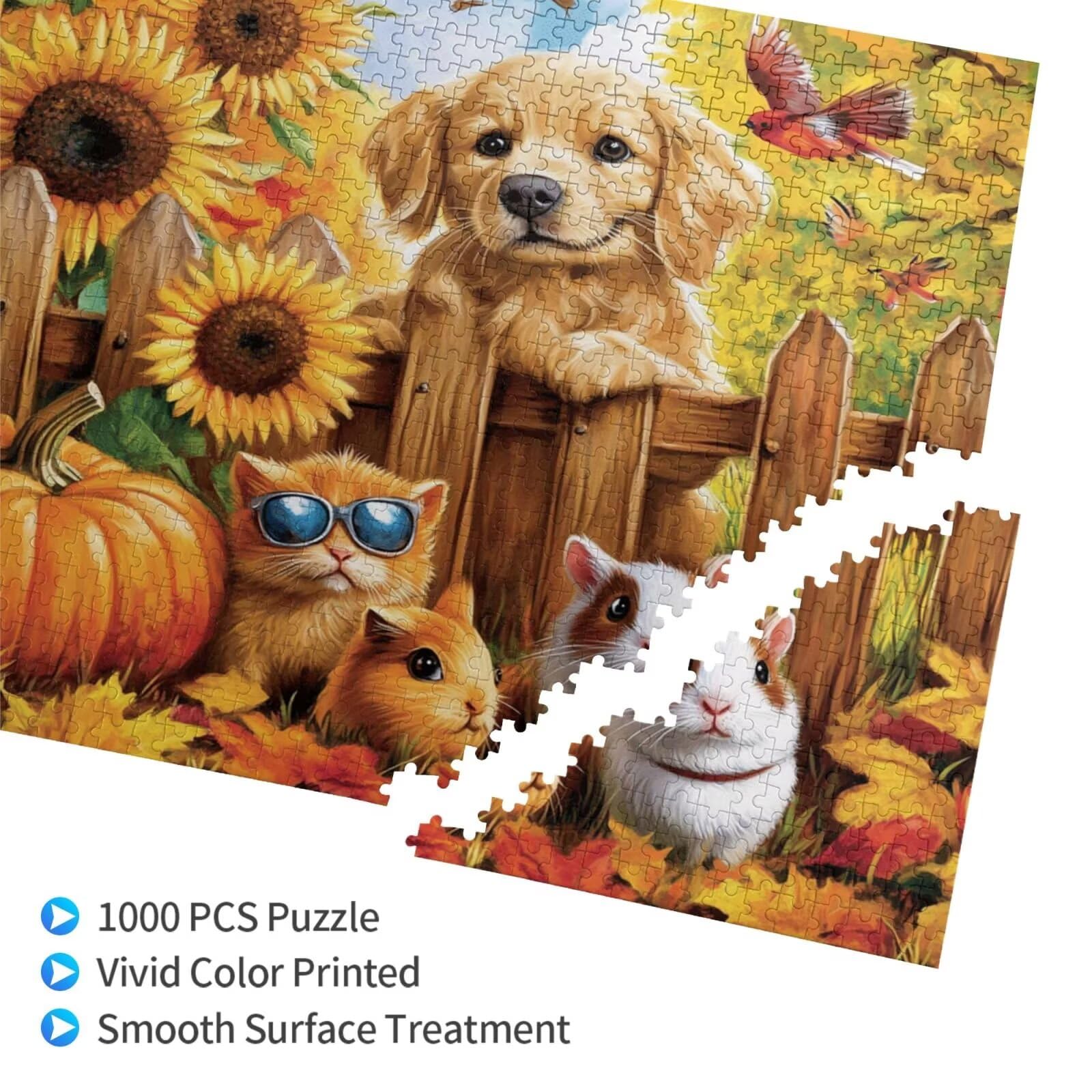 Puzzle Tier Puzzle 6000 Teile Bauernhof Puzzles Erwachsene mit Geschenkbox, DIY Groß Holzpuzzle für Erwachsene, Geschicklichkeitsspiel für Die Ganze Familie Geschenke für Frauen 105 x 180 cm -191y