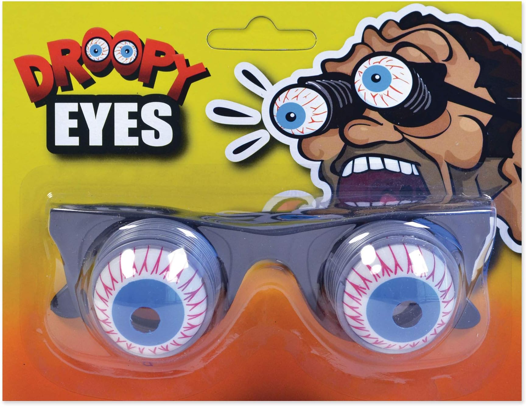 Mega_JumbleSale® Droopy Eye Specs with Metal Spring~ Halloween Carnival Party Plastic Joke Horror Shock Pop Eyes Glasses Toy