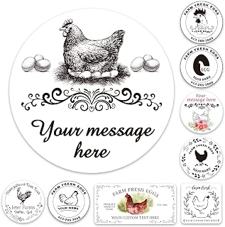 Personalized Egg Carton Stickers Custom Farm Fresh Egg Carton Labels Customized Thank You Chicken Egg Stickers Tags