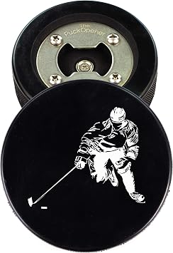 The PuckOpener - Hockey Puck Bottle Opener - Skater