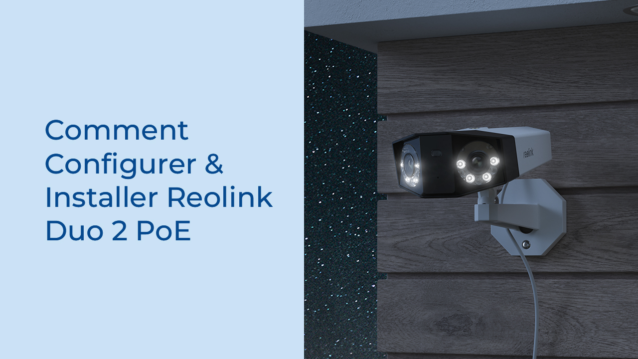 Reolink Duo 2 PoE Caméra 4K 180° Double Objectif Extérieure