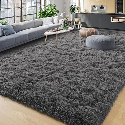 Miniatura 30 de YJ.GWL Alfombras de área para dormitorio, alfombra de puerta de 2 x 3 pies, lavable, pequeña alfombra de noche negra, alfombras de entrada peludas