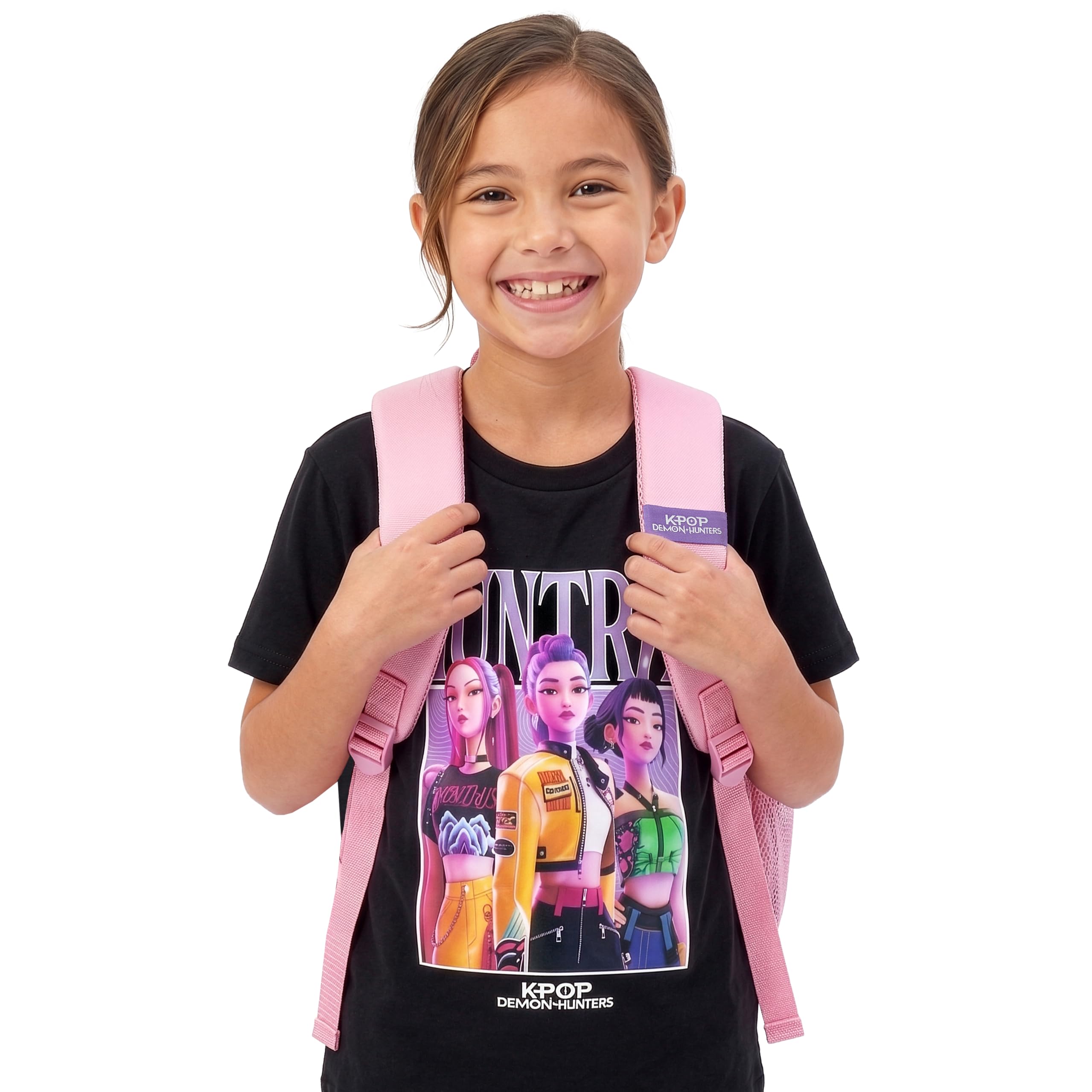 KPop Demon Hunters Zaino, Zaino Scuola Bambina Huntrix, Taglia Unica Rosa