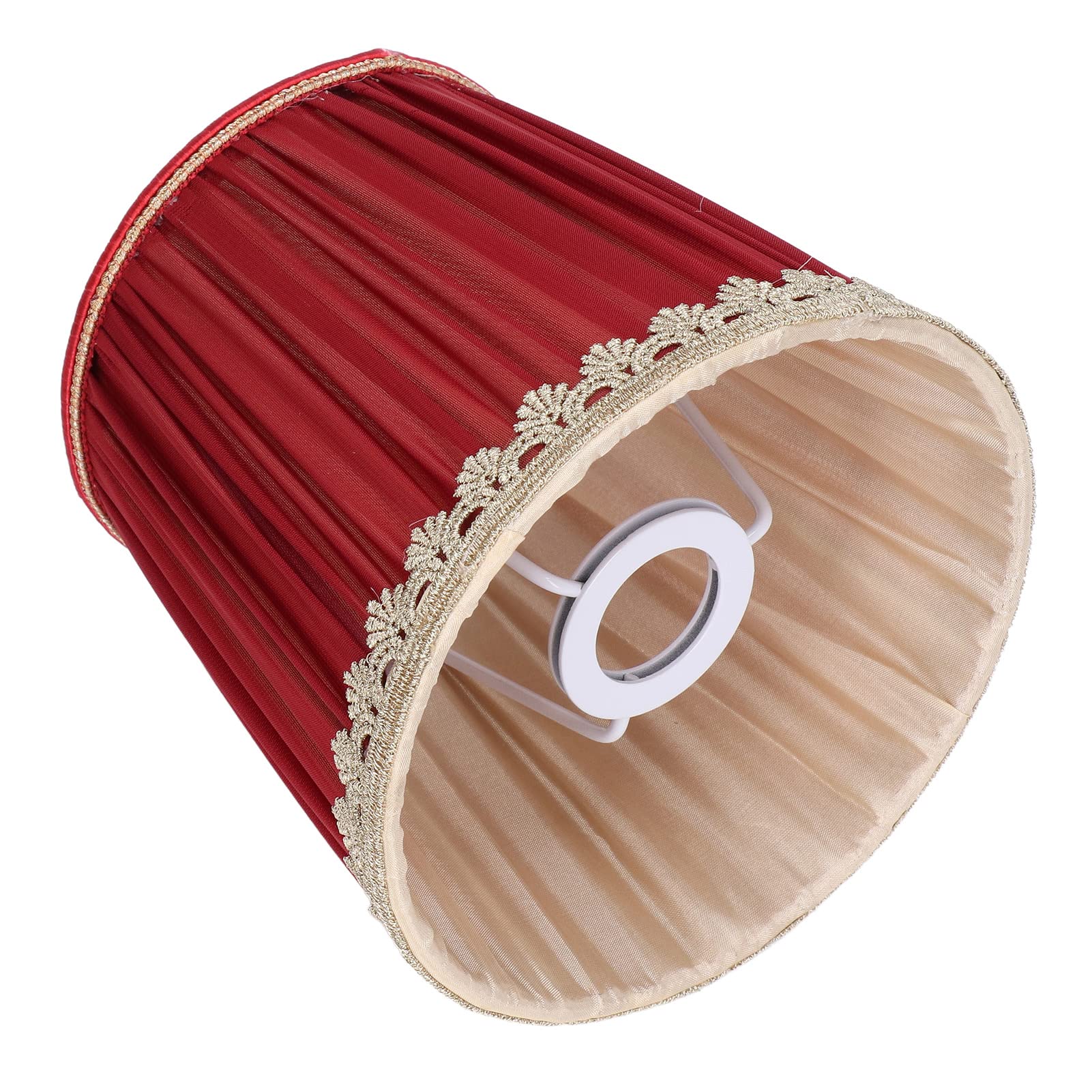 Lampenschirm Hängelampe Klein, Lampenschirme, 6er-Set, kleine Lampenabdeckung, Uno-Fitter, Burgundisch farbene Glockenlampenschirme für Hängelampe Tischlampe Stehlampe Ersatz