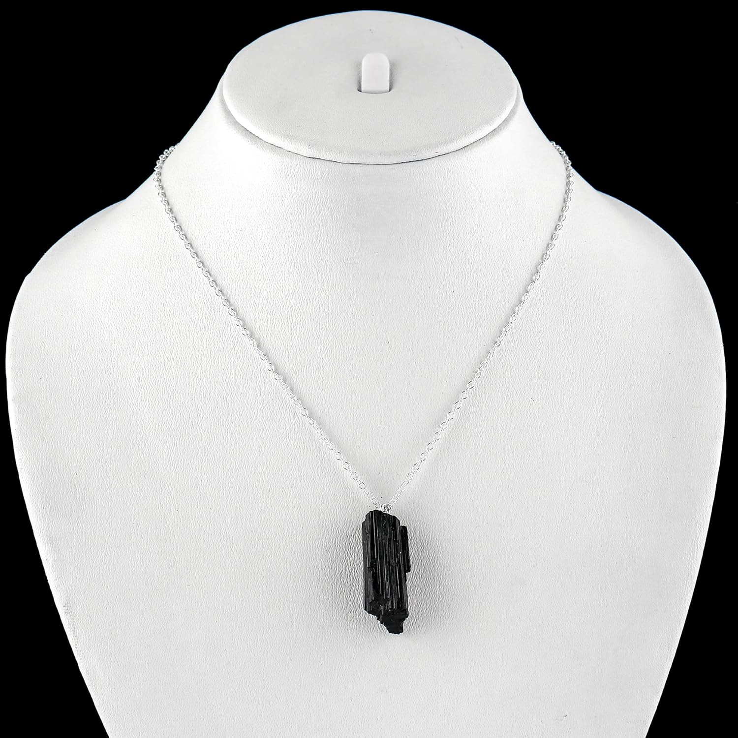 Natural Dainty Pendant Necklace, Rough Crystals, Handmade Dangle Jewelry, Genuine Rough Gemstone Pendant, Gift For Her,18 inch Silver Plated Adjustable Chain, Mother's Day Gift - Image 4