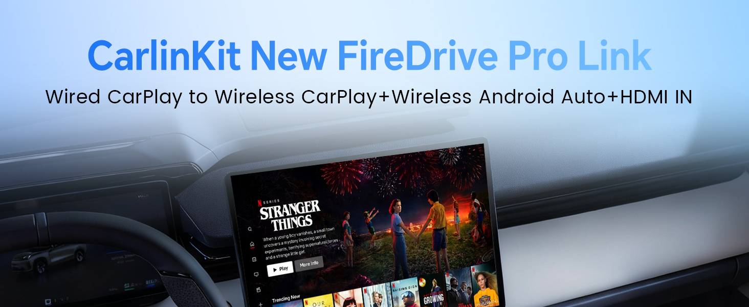 Carlinkit Wireless CarPlay Adapter 3-in-1︱Designed for TV Sticks