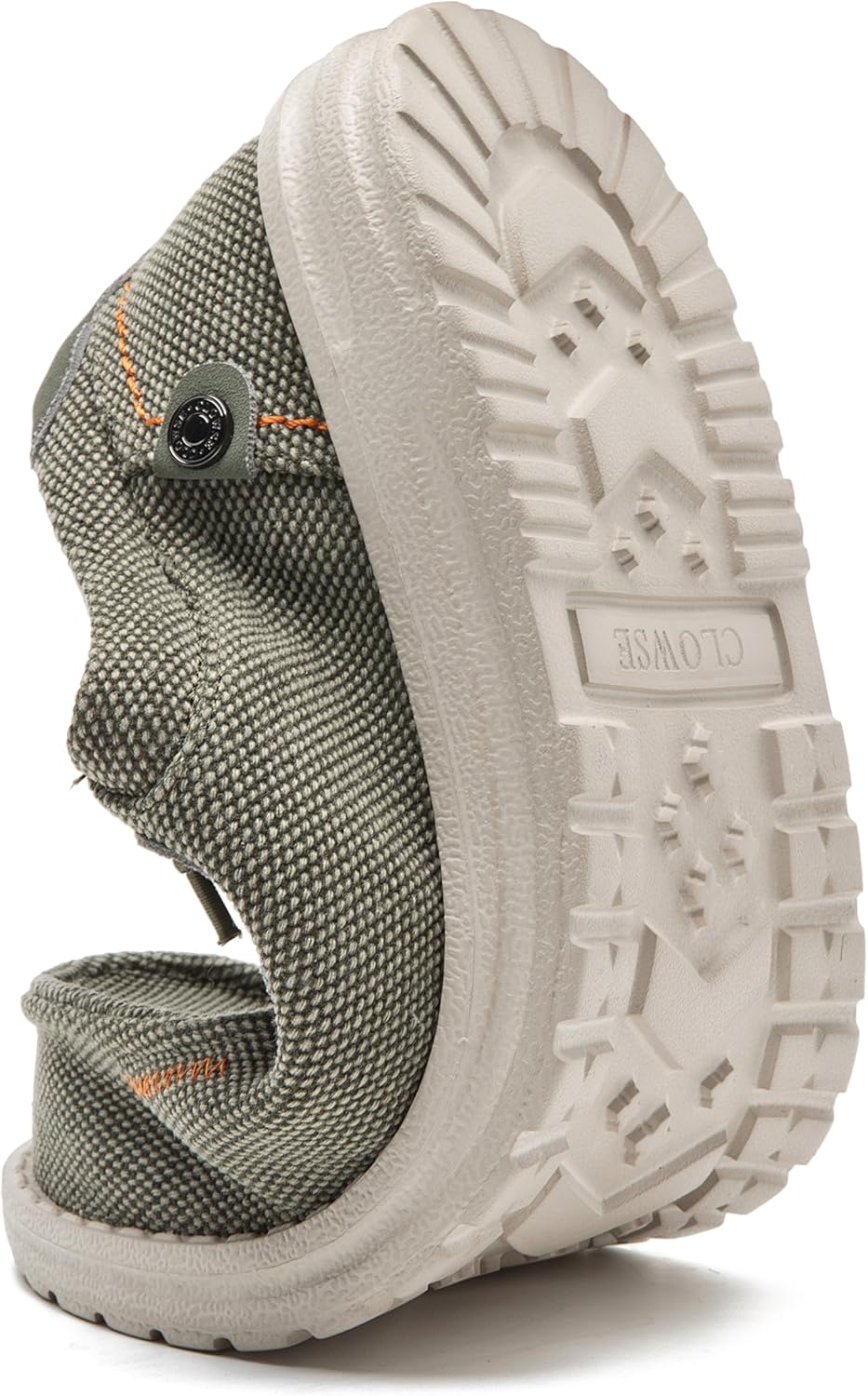 Men's Canvas Slip on Shoes Casual Hands Free Loafers Breathable Stretch Easy Walking Slip-Ons Lightweight Soft Boat Shoes - Image 6