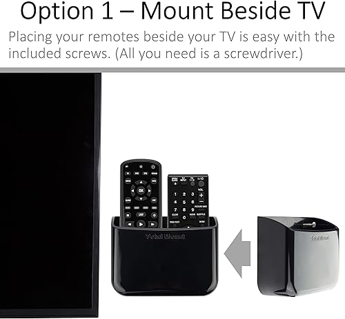 Miniatura 4 de TotalMount Soportes universales para control remoto (paquete de 2)  Se fija a la pared o la parte posterior del televisor  Compatible con todos los