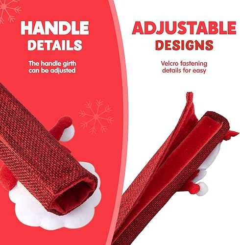 Miniatura 5 de JOYIN 5 fundas navideñas para manijas de nevera para cocina, refrigerador, microondas, horno, lavavajillas, decoración de interiores, suministros de
